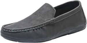 Prom Loafers for Mens Suede Vamp Working Round Toe Non Slip Block Heel Anti-Slip Slip Resistant Uniform Slip On