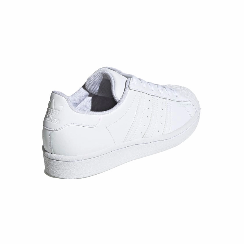 Neutral Stride Optimized Flexible Forefoot Construction Adidas Originals scarpa sneakers da ragazzo Superstar EF5399 bianco