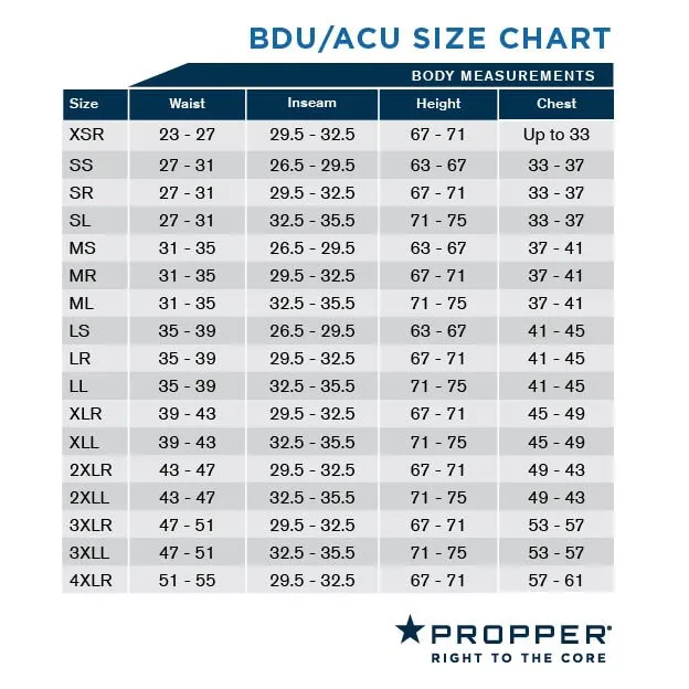 Propper® ACU OCP Trouser Uniform Bottoms 50% nylon / 50% cotton ripstop