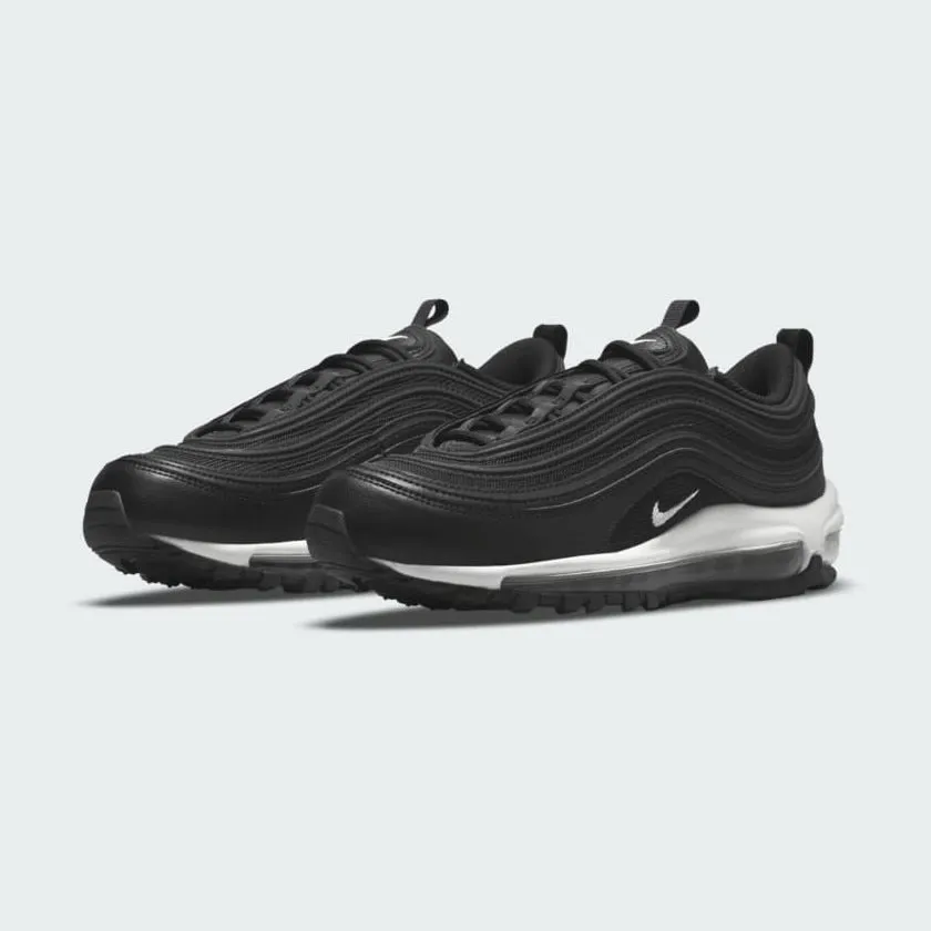 running in a city park shoes Ventilated Mesh Nike Air Max 97 Women's Running Trainers Black DH8016 001
