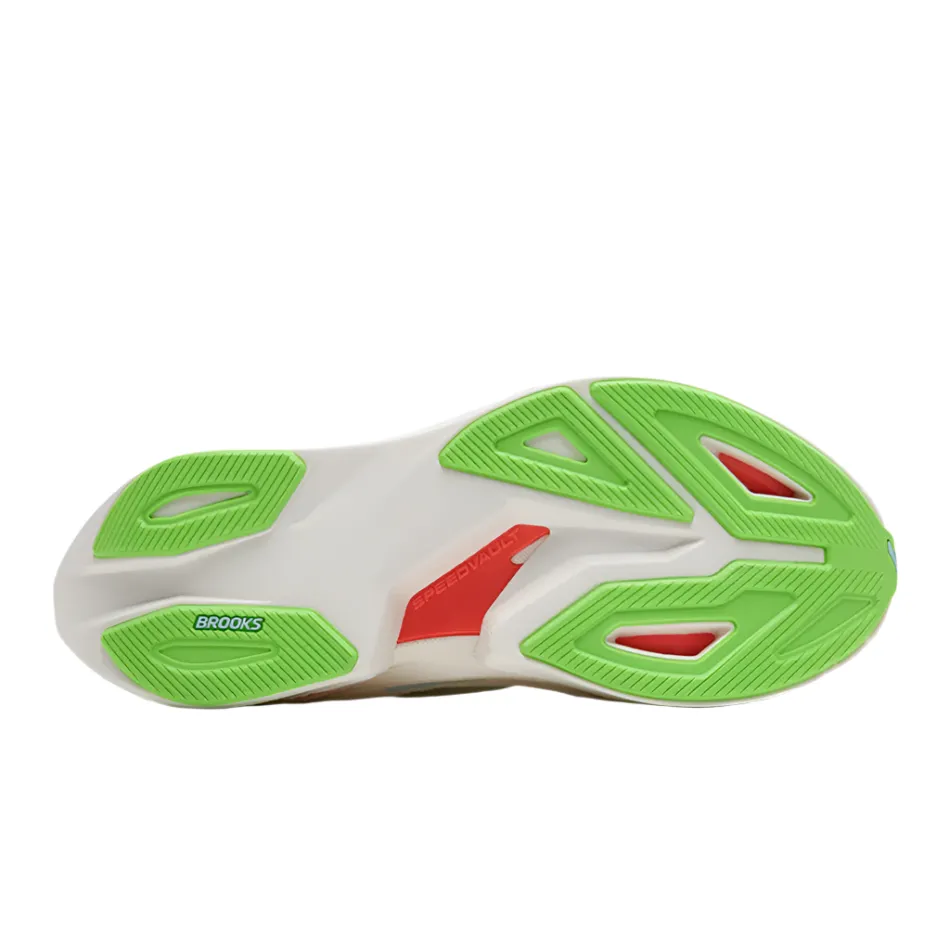 Brooks Women's Hyperion Max 3 Running Shoes in Coconut/Green Gecko/Pink Clay AW25 Everyday Performance Walking Sessions