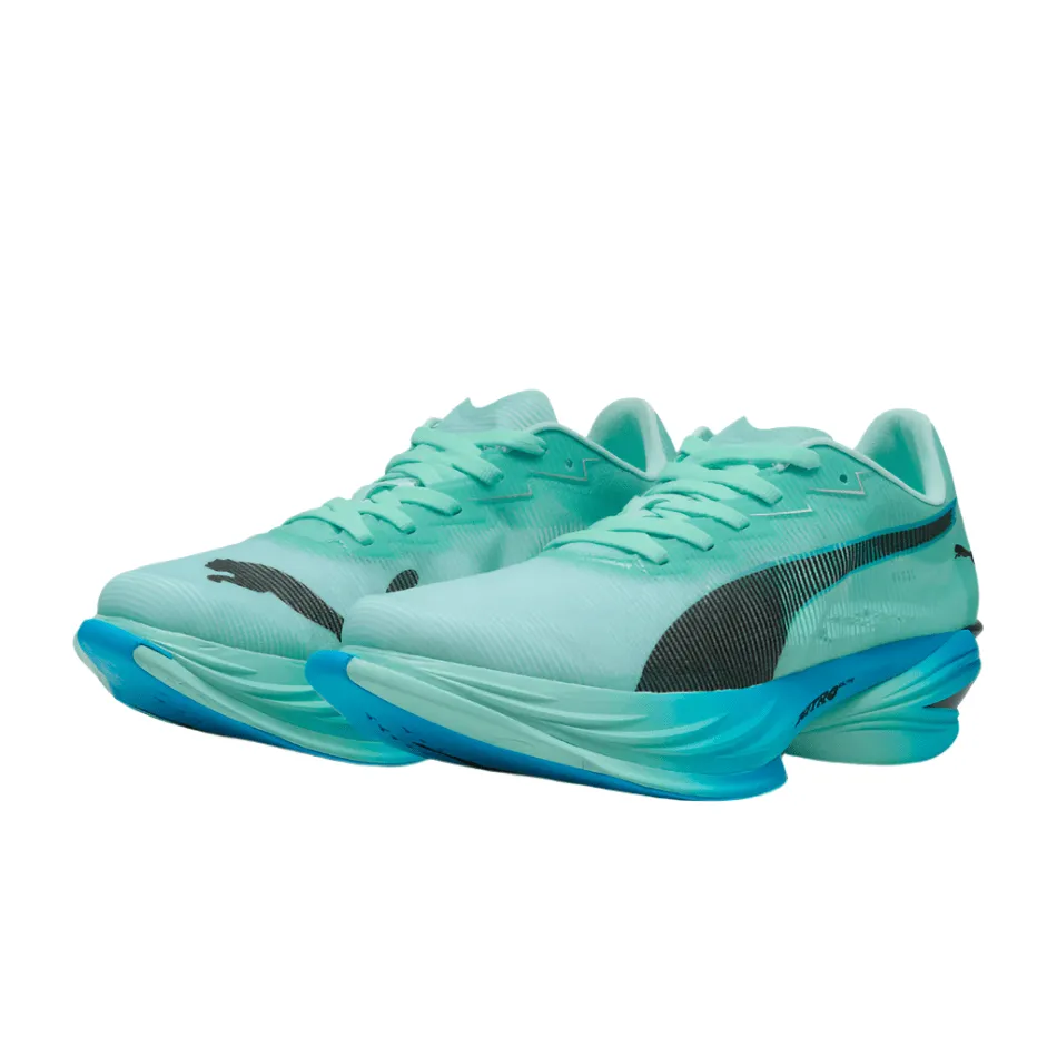 PUMA Women's Fast-R NITRO Elite 3 Running Shoes in Mint Melt/Speed Blue AW25 easy move