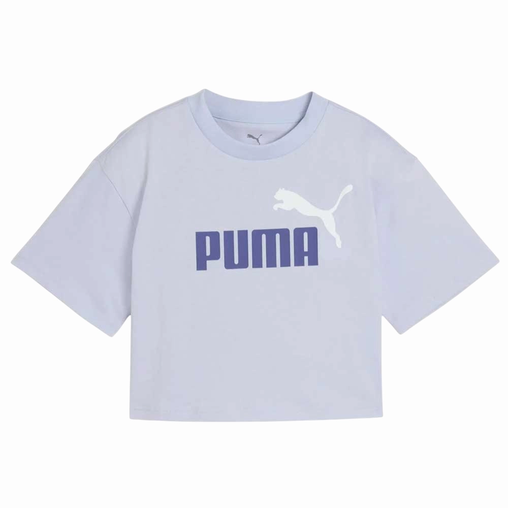 Relaxed Vibe Quick Drying Puma Crop Top Ragazza 686071-47 Glicine Essential Logo Grande
