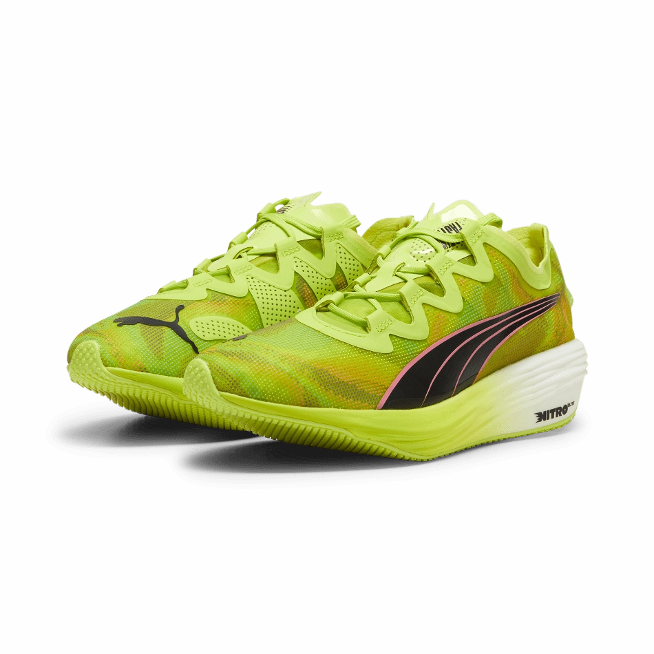 well - being Torsional Rigidity Enhancer Puma Fast-FWD Nitro Elite Psychedelic Rush Men's  Running Shoes SS24 Lime Pow-Puma Black-Poison Pink