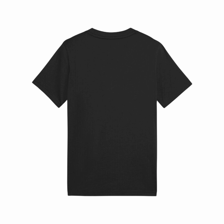 Slim Silhouette Quick Drying Puma Maglietta Junior 684907-16 Nero Logo Grande Essential