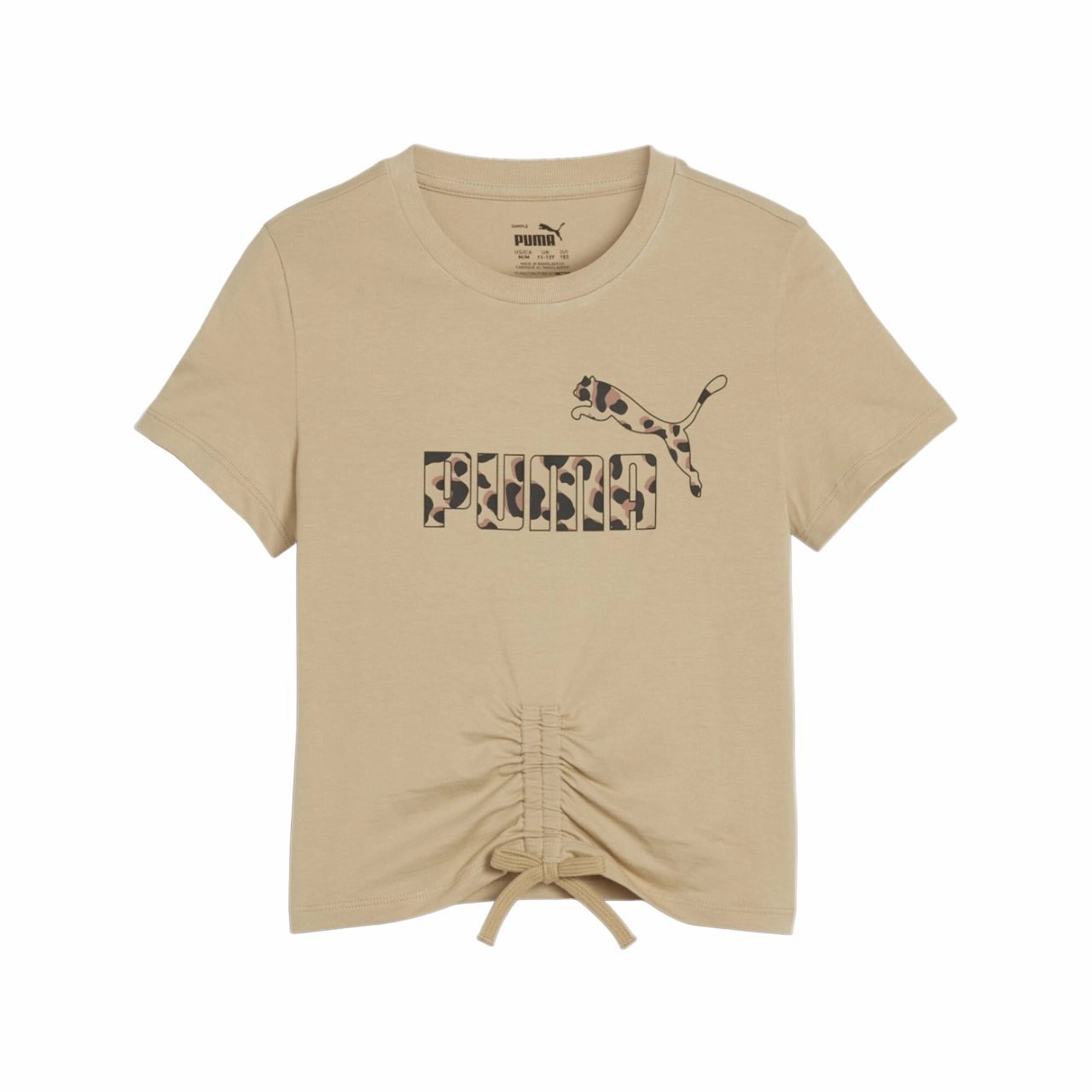 Airflow Ventilation Design Puma maglietta manica corta da ragazza Ess+ Animal 679417-83 tortora