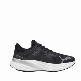 Senior Friendly Puma Magnify Nitro 2 Women's Running Shoes in PUMA Black/White/Silver AW24