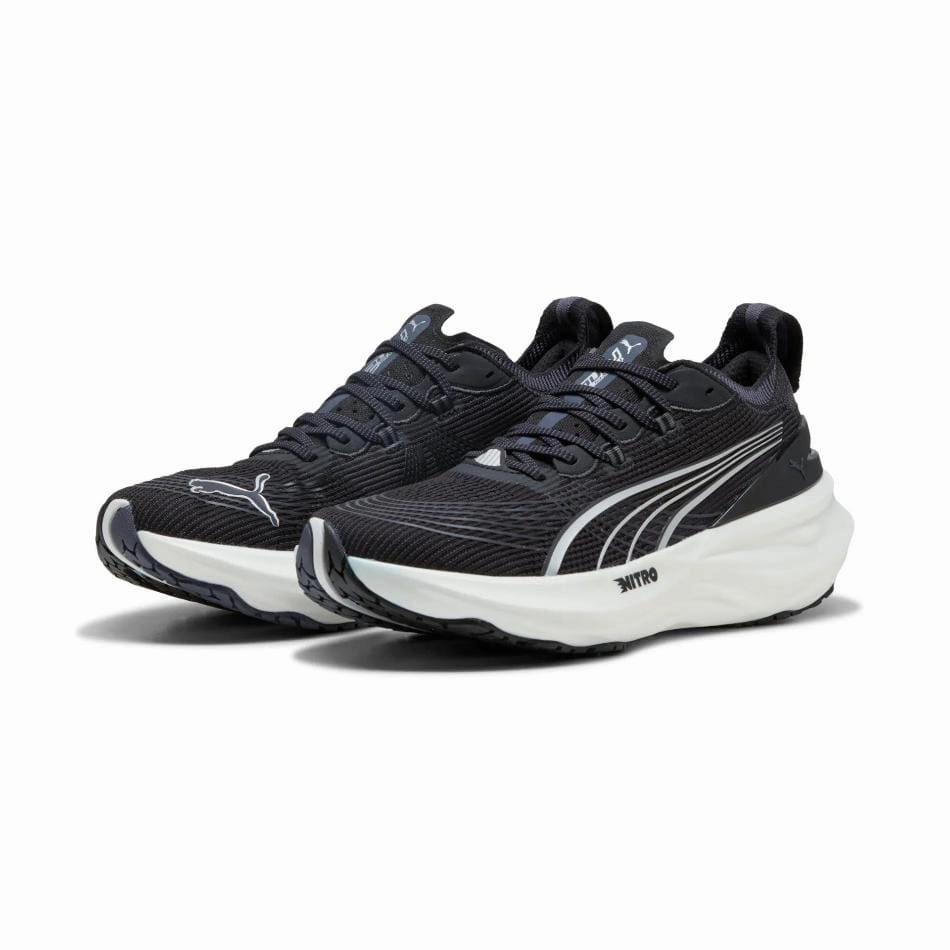 Puma Men's ForeverRun NITRO 2 Running Shoes in PUMA Black/PUMA White SS25 stress - free