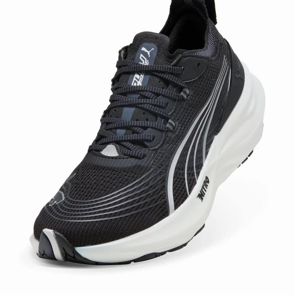 cushioned - sole shoes Night Run Puma Men's ForeverRun NITRO 2 Running Shoes in PUMA Black/PUMA White SS25