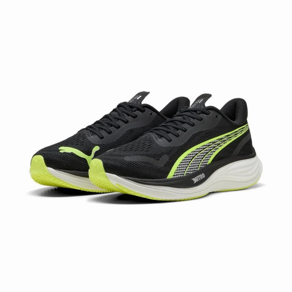 Puma Men's Velocity Nitro 3 Running Shoes in Puma Black/Yellow Alert SS25 Active Support one - size - fits - most shoes