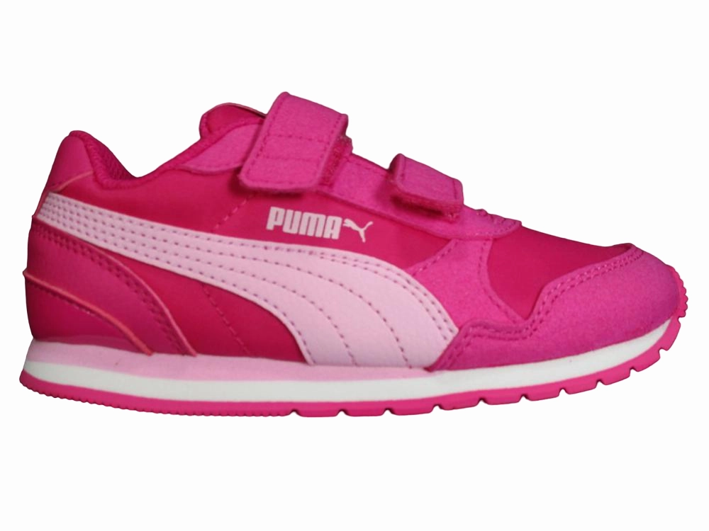 Pressure Map Optimized Tensile Weave Upper Puma scarpa con velcro da bambina Runner v2 365295 12