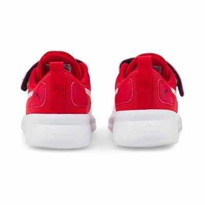 Puma scarpa da ginnastica da bambino Flyer Runner V Infant 192930 32 high risk red-white Shock Diffusing Midsole