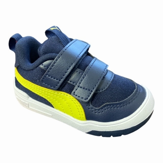 Puma scarpa da ginnastica da bambino Multiflex Mesh V Ps 380846 05 blu-limone Neutral Stride Engineering orthopedic shoes