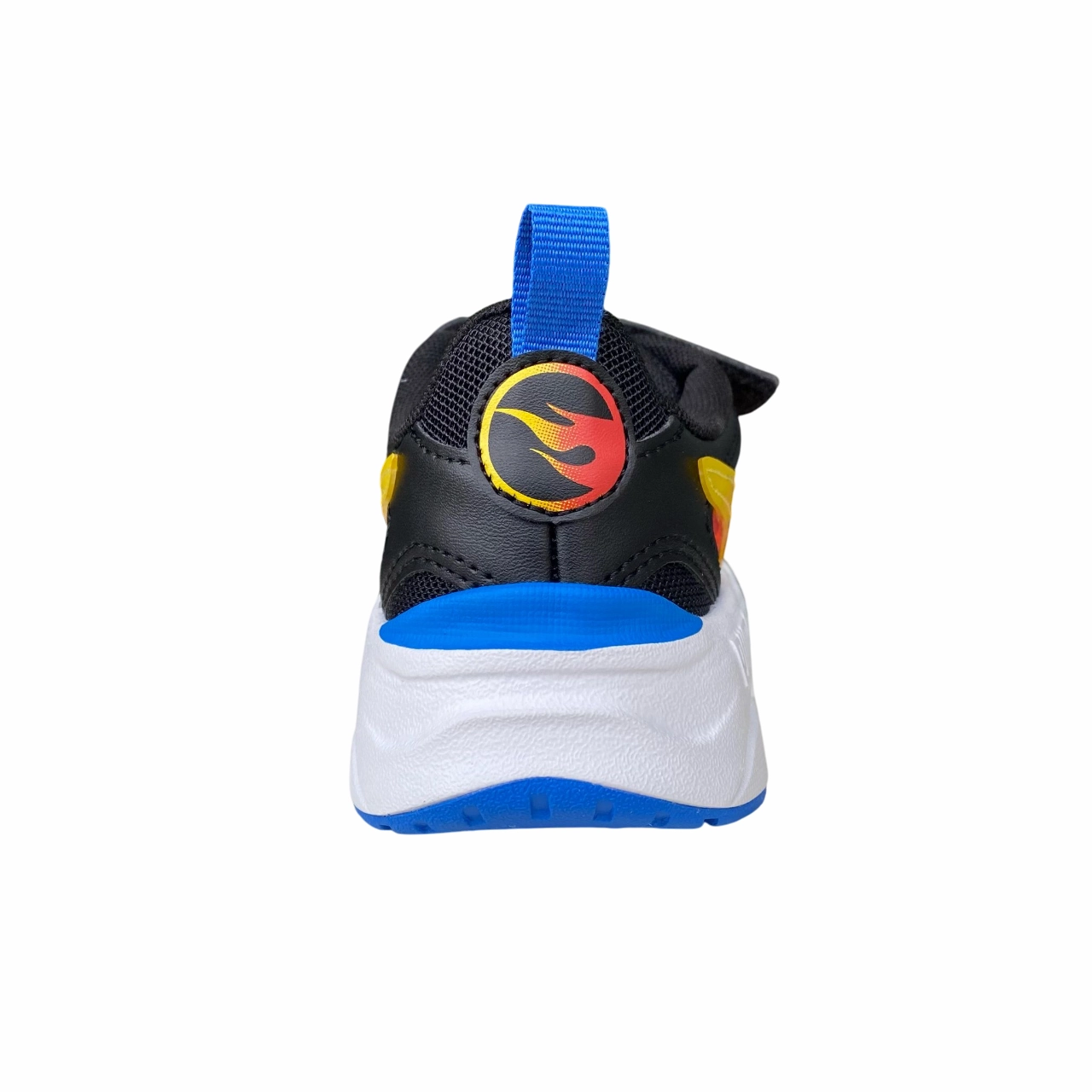 toe - box shock - absorbing shoes Puma scarpa da ginnastica junior Trinity Lite Hot Wheels 401407-01 nero-acero-fuoco