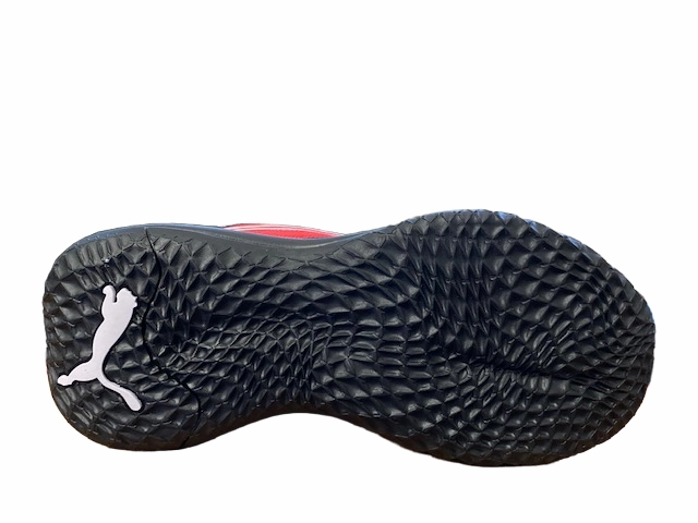 Puma Scarpa da pallacanestro da ragazzo Playmaker 387353 02 rosso-nero-bianco synthetic durability no - tie running shoes