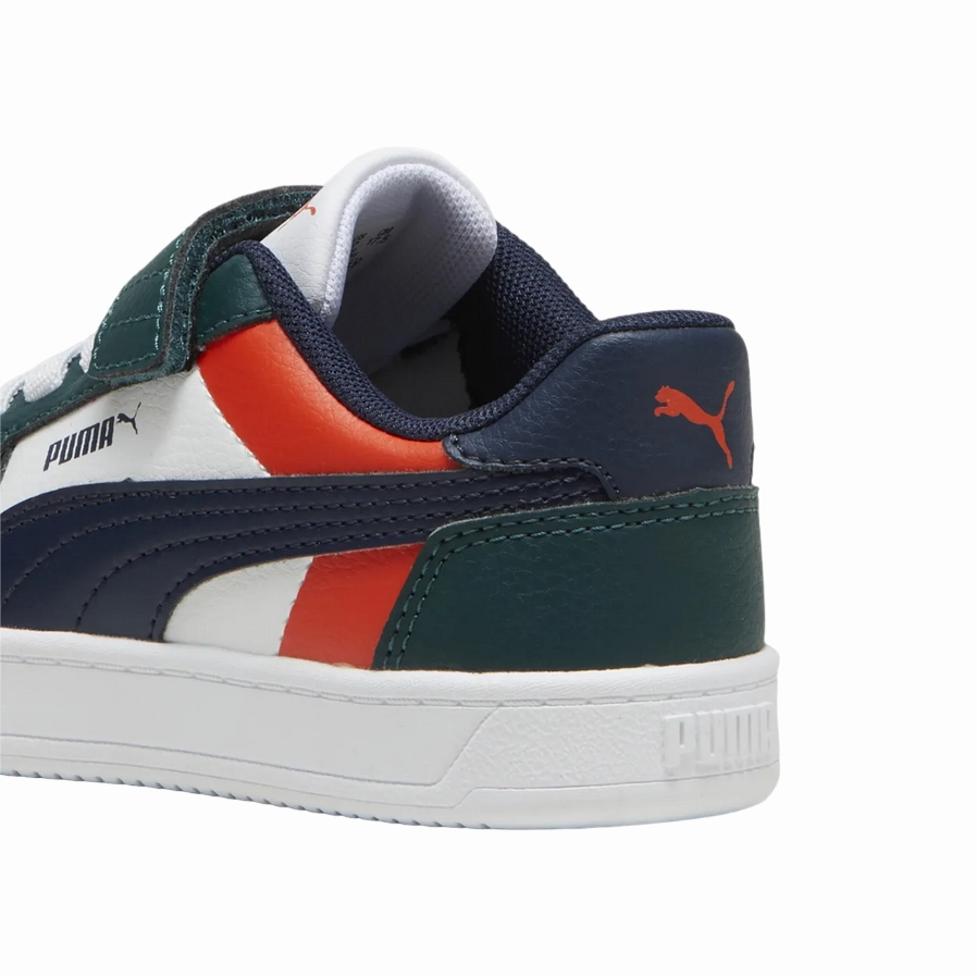 thick - sole shoes Puma scarpa sneaker da bambini con laccio elastico e velcro Caven 2.2 Block 394462-09 blu-bianco