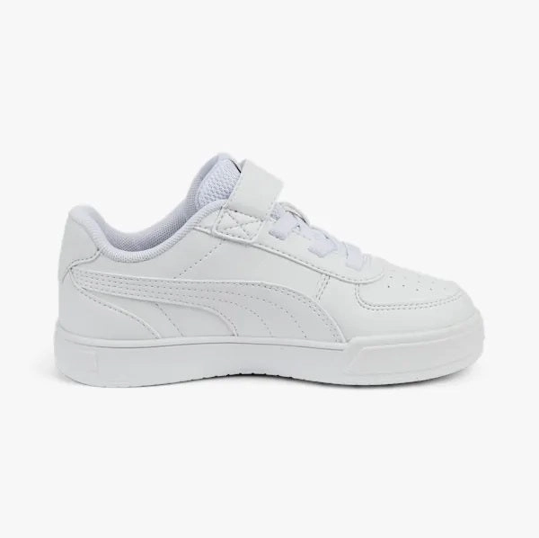 Puma scarpa sneakers da bambini con laccio elastico e velcro Caven 389307 01 bianco running in a big city shoes