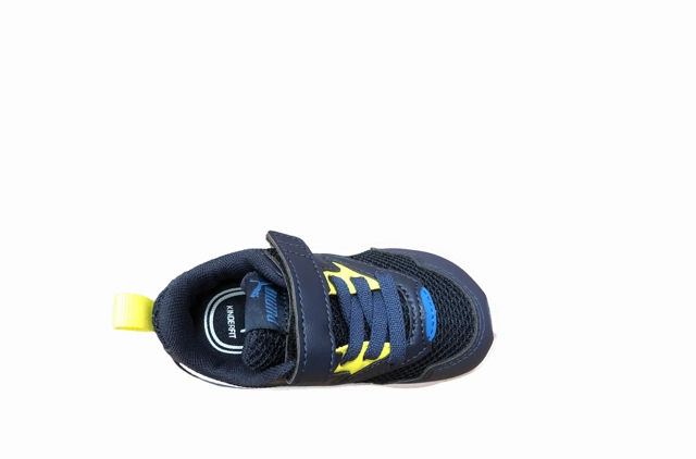 Puma scarpa sneakers da bambino X-Ray Lite AC Inf 374398 10 blu Hyperbolic Lacing Configuration Ergonomic Contour Fit