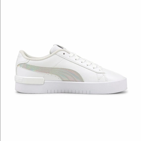 fartlek - run Puma scarpa sneakers da ragazza Jada Rainbow 382661 01 bianco argento