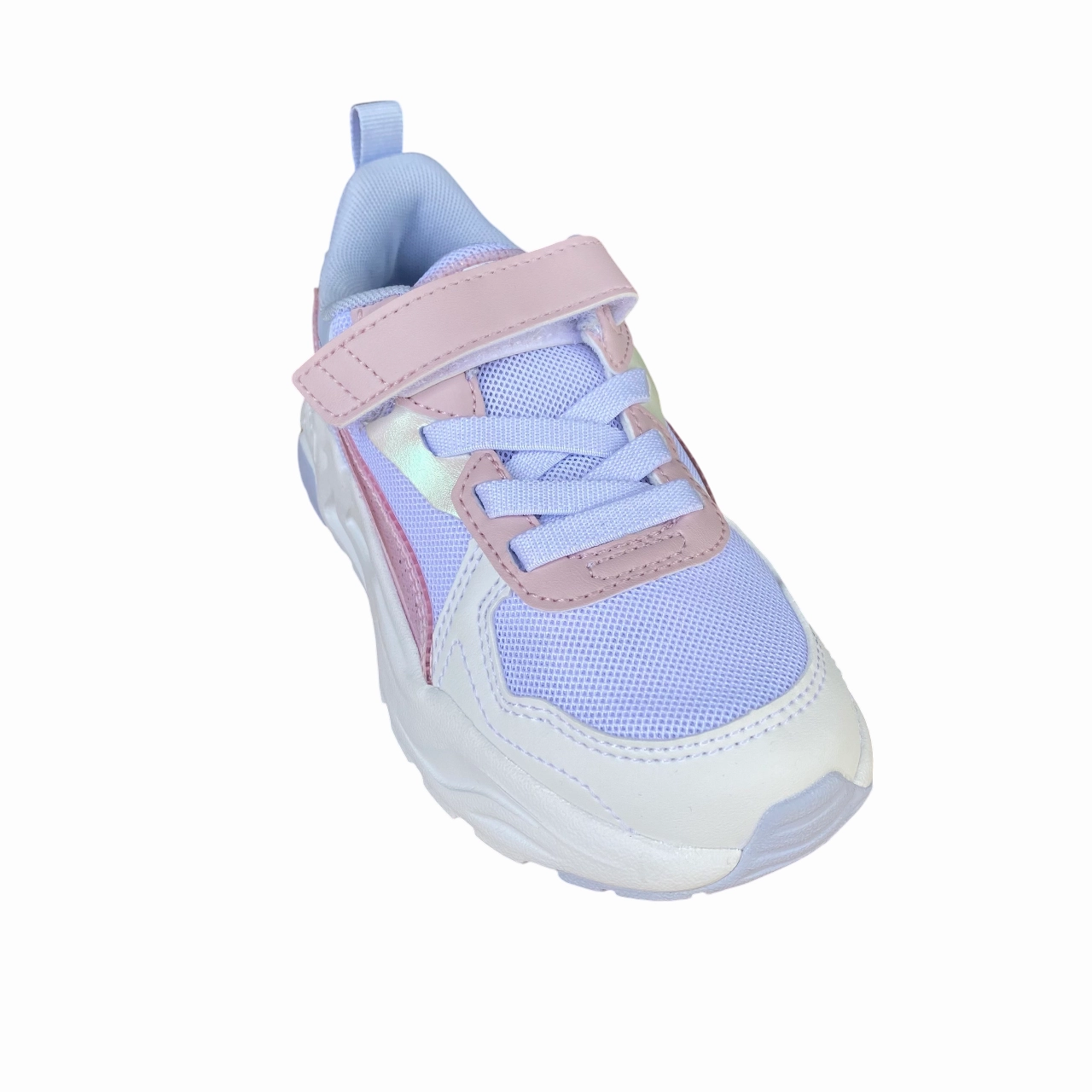 synthetic upper shoes AntiSlipTraction Puma scarpa sneakers da ragazza Trinity Lite Blurry 402266-01 bianco-malva