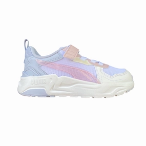 Comfort - optimized Puma scarpa sneakers da ragazza Trinity Lite Blurry 402266-01 bianco-malva
