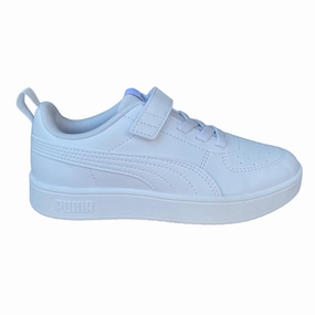outdoor running footwear bright - colors shoes Puma scarpa sneakers da ragazzi con elastico e strappo Rickie AC PS 385836-01 bianco-grigio ghiaccio