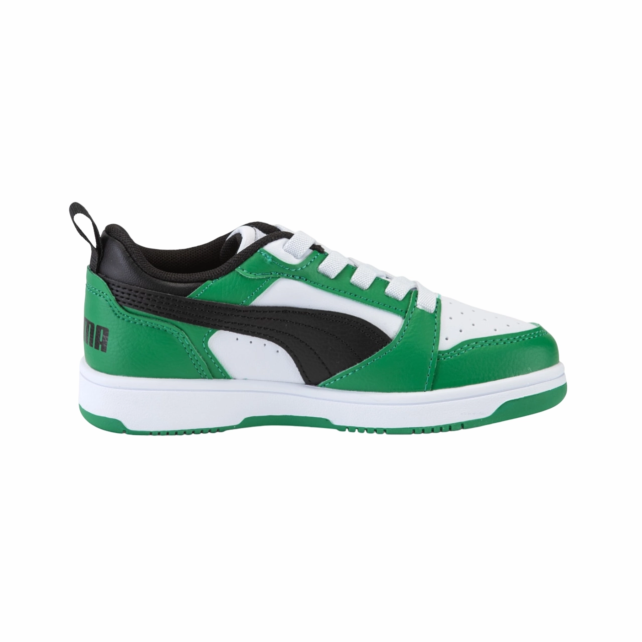 EVA sole shoes Leather Luxury Puma scarpa sneakers da ragazzi Rebound v6 396742-05 bianco-nero-verde