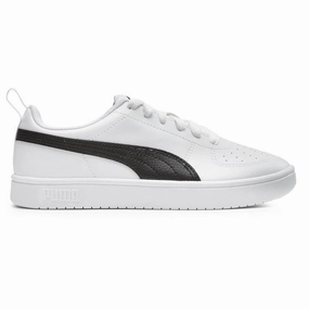 trendy - style shoes vegan running option Puma scarpa Sneakers da ragazzo con laccio Rickie Jr 384311 03 bianco-nero