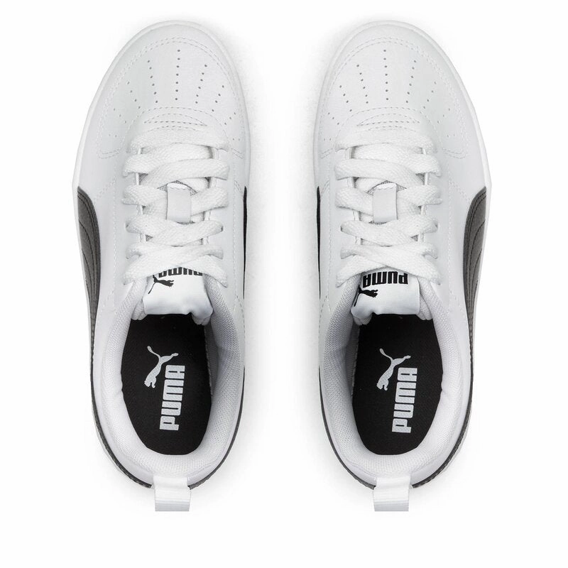 Puma scarpa Sneakers da ragazzo con laccio Rickie Jr 384311 03 bianco-nero no - ankle - support shoes Urban Runner