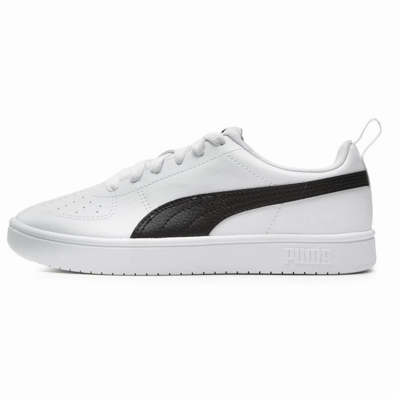 Puma scarpa Sneakers da ragazzo con laccio Rickie Jr 384311 03 bianco-nero snowy AntiFriction
