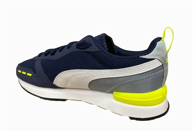 Puma scarpa sneakers da ragazzo R78 373616 17 blu-giallo Thermal Regulating Interior futuristic - style shoes