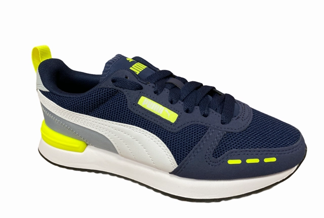 low - mileage shoe performance Puma scarpa sneakers da ragazzo R78 373616 17 blu-giallo