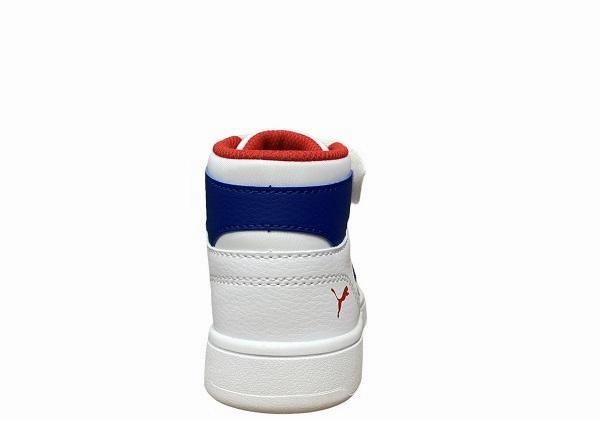 suede upper Dynamic Fit Puma scarpa sneakers da ragazzo Rebound Layup 370488 05 bianco blu