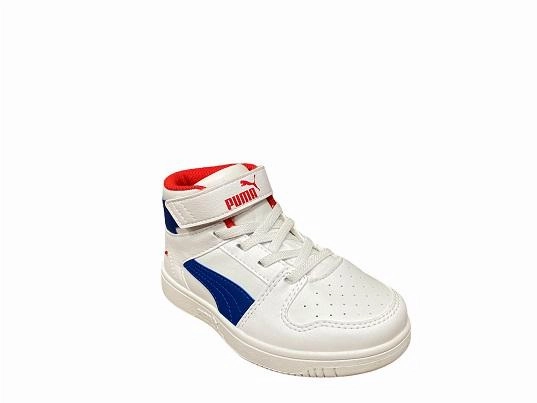 Machine washable loose - fit shoes Puma scarpa sneakers da ragazzo Rebound Layup 370488 05 bianco blu