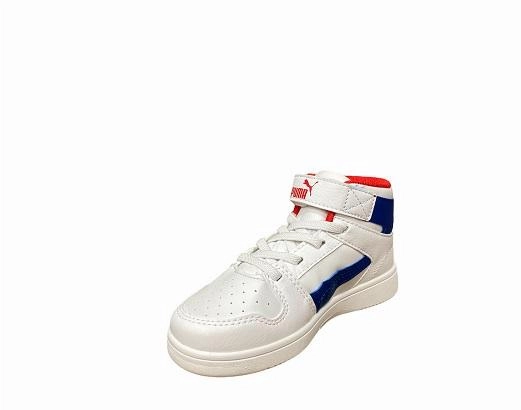 bright - colored running shoes Flexible Groove System Puma scarpa sneakers da ragazzo Rebound Layup 370488 05 bianco blu