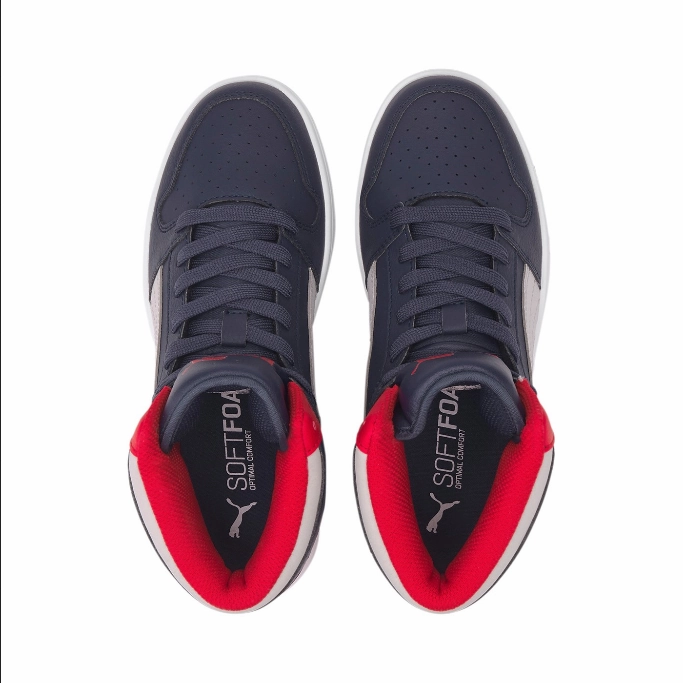 Puma scarpa sneakers da ragazzo Rebound Layup Lo SL 370486 11 blu grigio Polyester