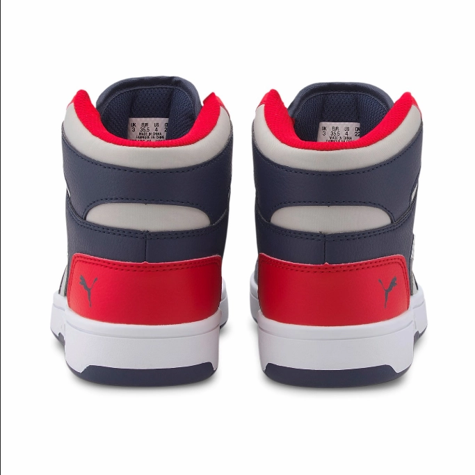 Puma scarpa sneakers da ragazzo Rebound Layup Lo SL 370486 11 blu grigio running in a savannah area shoes Fall - appropriate