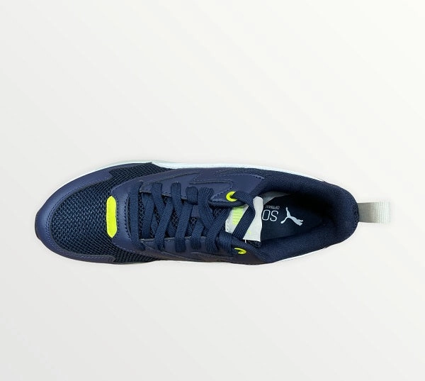 Puma scarpa sneakers da ragazzo X-Ray Lite 374393 21 blu bianco giallo Adjustable Belt