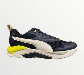 Strategic Flex Grooves environmentally - conscious Puma scarpa sneakers da ragazzo X-Ray Lite 374393 21 blu bianco giallo