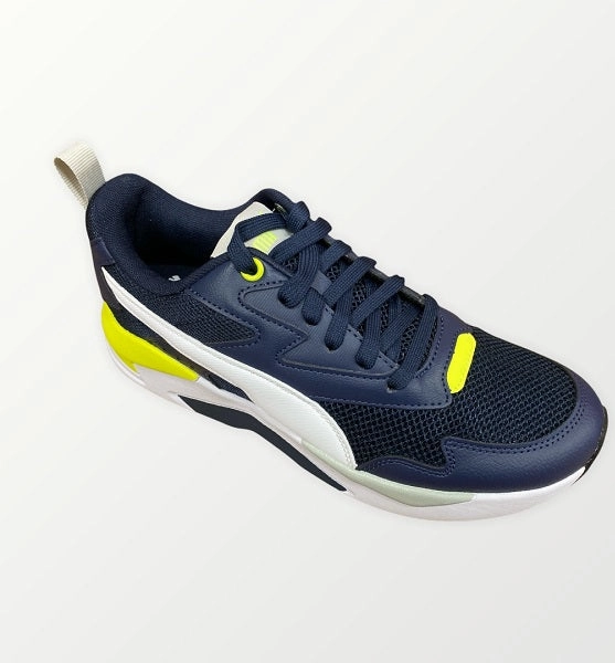 Mid-top Puma scarpa sneakers da ragazzo X-Ray Lite 374393 21 blu bianco giallo