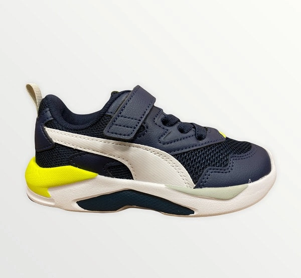 Premium Cushion Puma scarpa sneakers da ragazzo X-Ray Lite AC PS 374395 21 blu bianco giallo