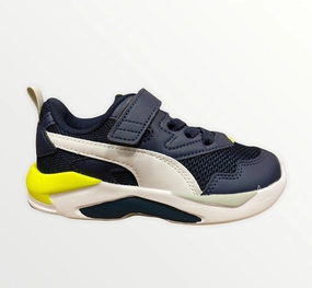 Premium Cushion Puma scarpa sneakers da ragazzo X-Ray Lite AC PS 374395 21 blu bianco giallo