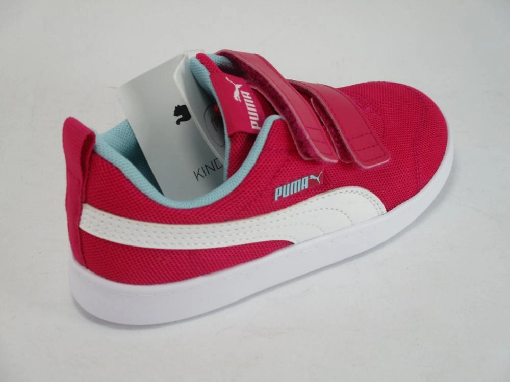 Puma scarpa sneakers in mesh da bambina con strappo Courtflex V2 371759 02 rosa gym - ready shoe readiness