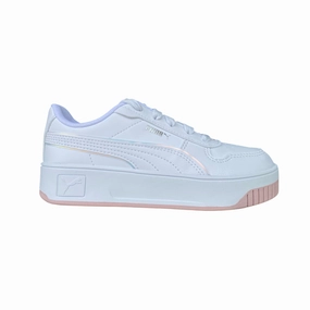 cinder track running gear Puma scarpa sneakers junior Carina Street Holo 2.0 398285-01 bianco-malva