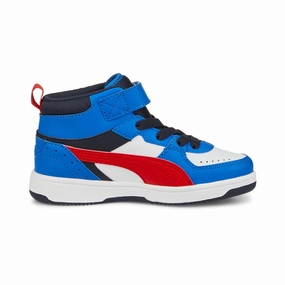 Supportive midsole Odor   Resistant Puma sneakers alta da bambino Rebound JOY 388448 04 bianco rosso blu