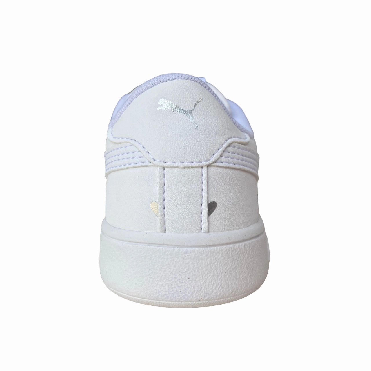 Puma sneakers da bambina Smash v2 L Studs V PS 374844 02 white Vertical Shock Diffuser Gel Insert System