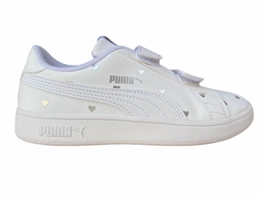 Puma sneakers da bambina Smash v2 L Studs V PS 374844 02 white label