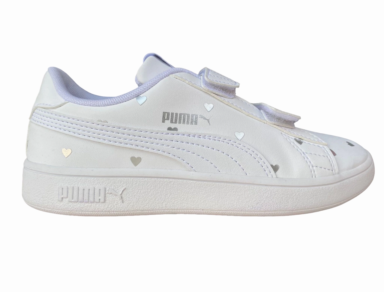 Puma sneakers da bambina Smash v2 L Studs V PS 374844 02 white label