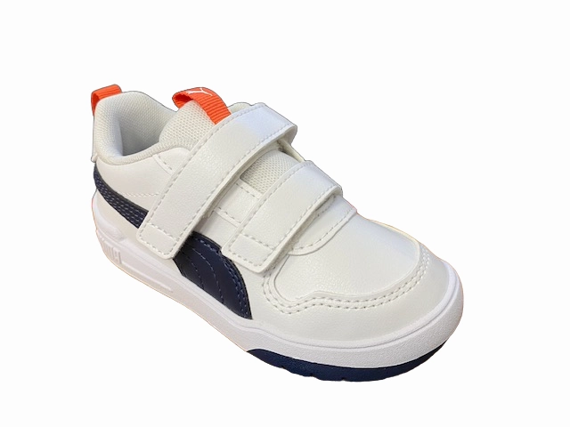 Puma sneakers da bambino con strappi Multiflex SL V Infant 380741 11 white-peacoat Micro Adjustable Tongue