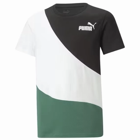 Urban Streetwear Puma T-shirt da ragazzo manica corta Power Cat Tee B 674231-37 vine